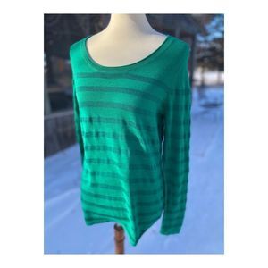 Banana Republic Kelly Green Scoop Neck Sweater